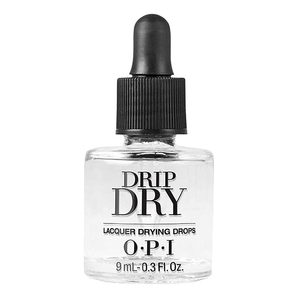OPI Drip Dry Drops bottle in .30 oz. size with dropper on a white background