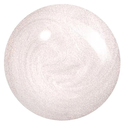 White pearl nail polish on a white background