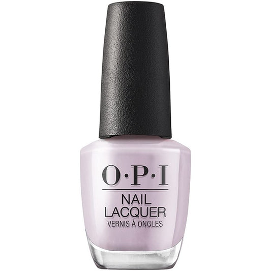 OPI light lilac nail polish bottle with black cap.