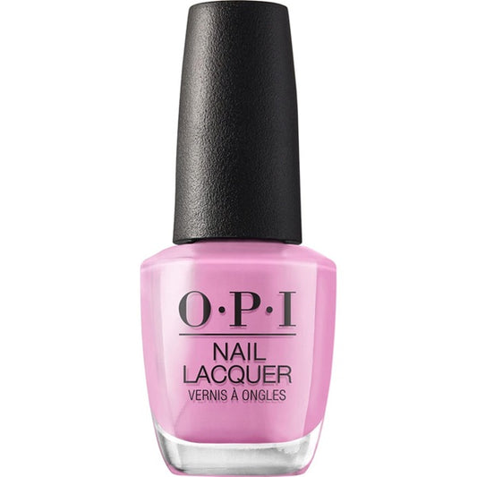 OPI pink lavender nail lacquer bottle with pink color on a white background