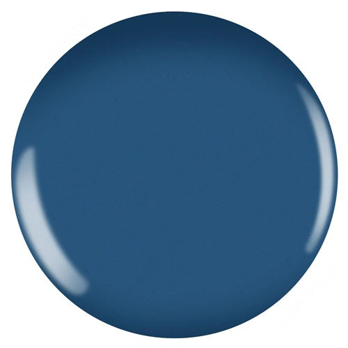 Blue nail polish color swatch on a white background