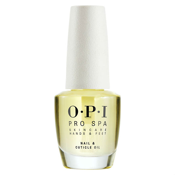 OPI Pro Spa nail and cuticle oil bottle on a white background