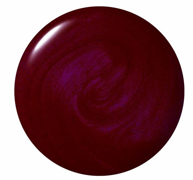 Round purple object on a white background