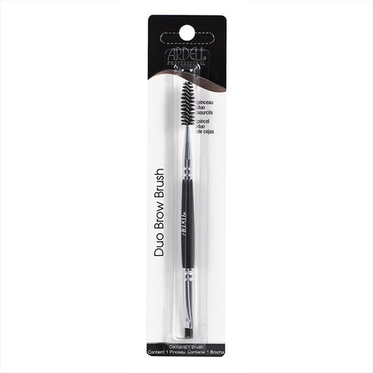 Ardell Duo Brow Brush in sealed package with a white background.
