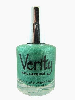 Verity Nail Lacquer, Green Sparkles SE26
